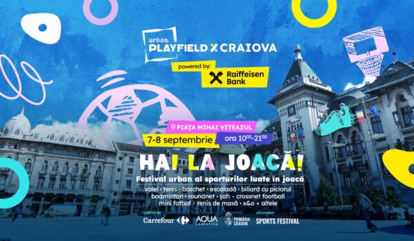 Urban Playfield, festivalul sporturilor luate în joacă pentru cei mici și cei mari, ajunge la Craiova!