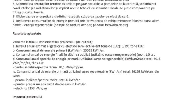 Finalizare proiect: ,,Imbunatățirea eficienței energetice, reducerea emisiilor de CO2 și modernizarea Grădiniței în Orașul Drăgănești-Olt, Satul Comani”